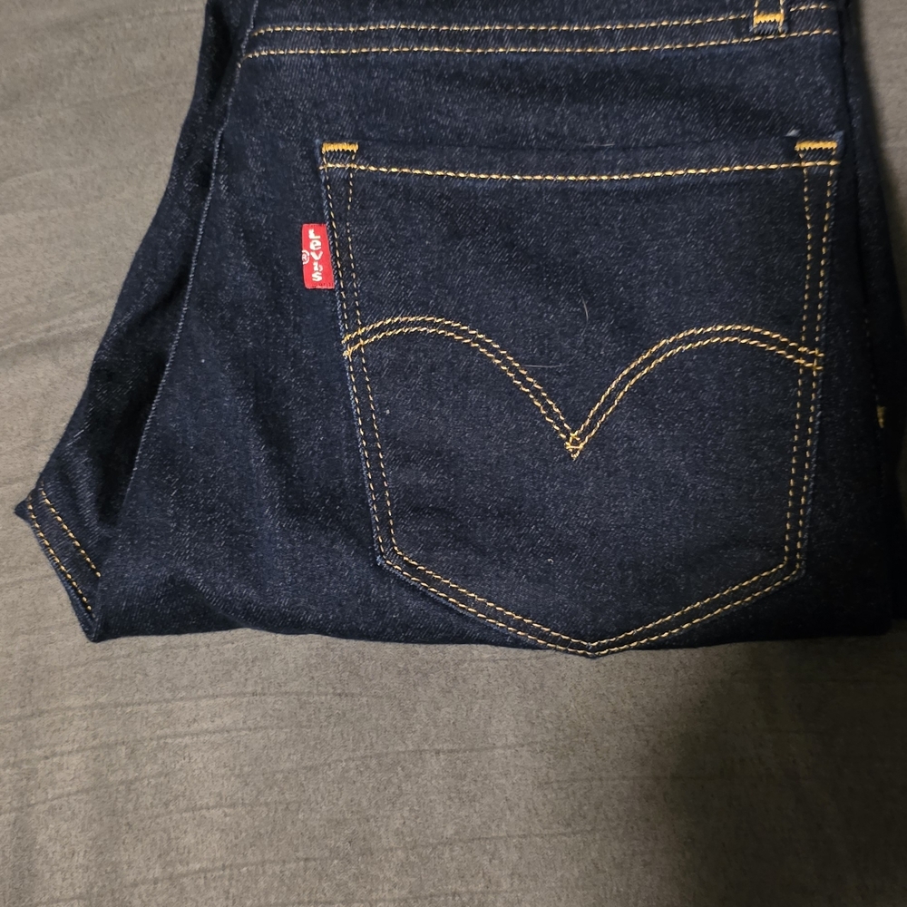Levi's Dark Indigo Denim Jeans with Signature Red Tab